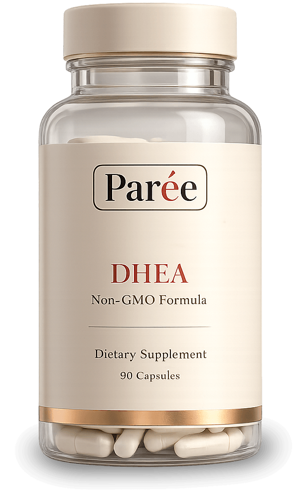 DHEA dietary supplement bottle